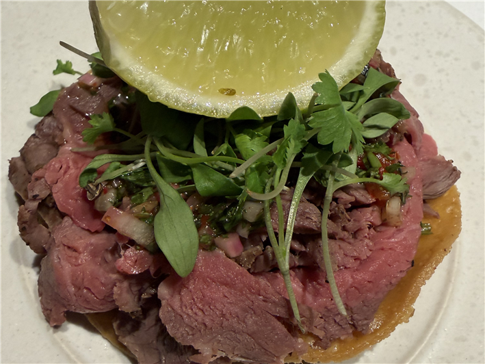 beef tostada